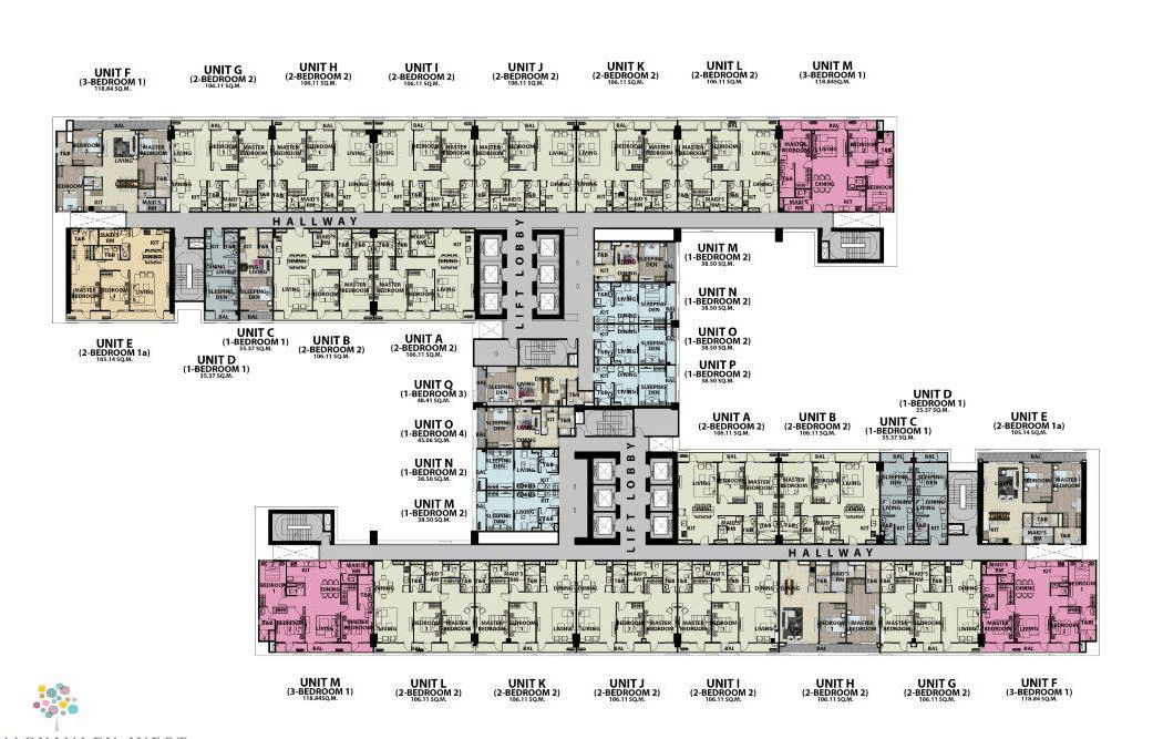 Floor plan 4 - Park McKinley West by MEGAWORLD